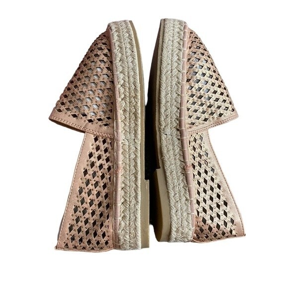 Catherine Malandrino Size 6 Melchior Espadrille Slip On Loafers Rose Gold NWT - Picture 6 of 10